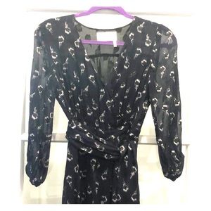 Ba&sh Wrap Dress with Sash Belt